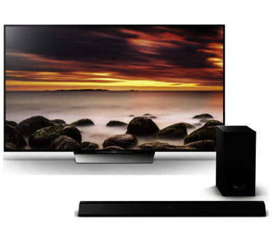 55 Sony KD55XD8599BU 4K Ultra HD HDR  LED TV & Wireless Sound Bar Bundle